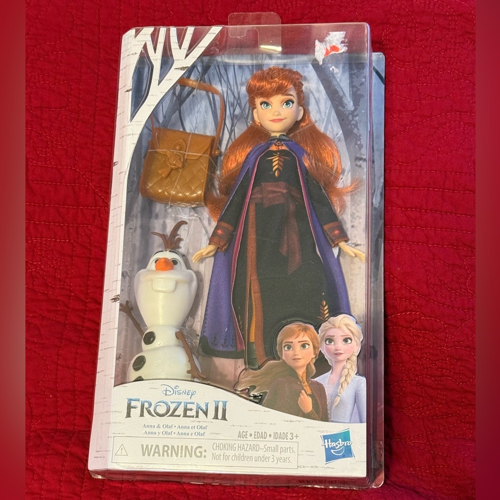 Disney Frozen II Princess Anna and Olaf dolls new in package Hasbro Journey